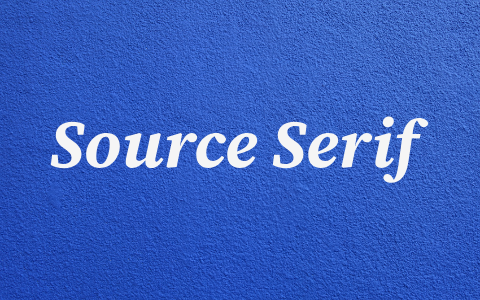 Source Serif